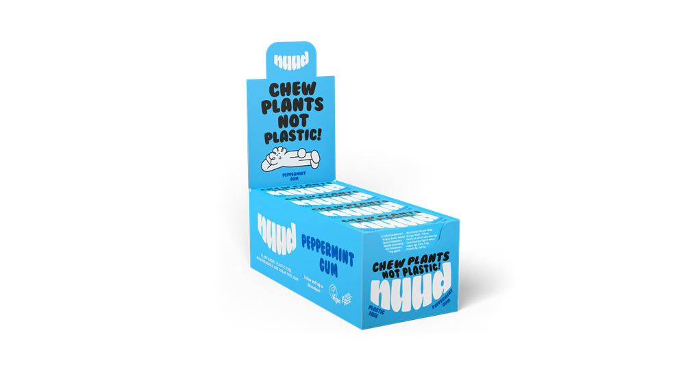 Peppermint Plastic Free Sugar Free Chewing Gum 18g