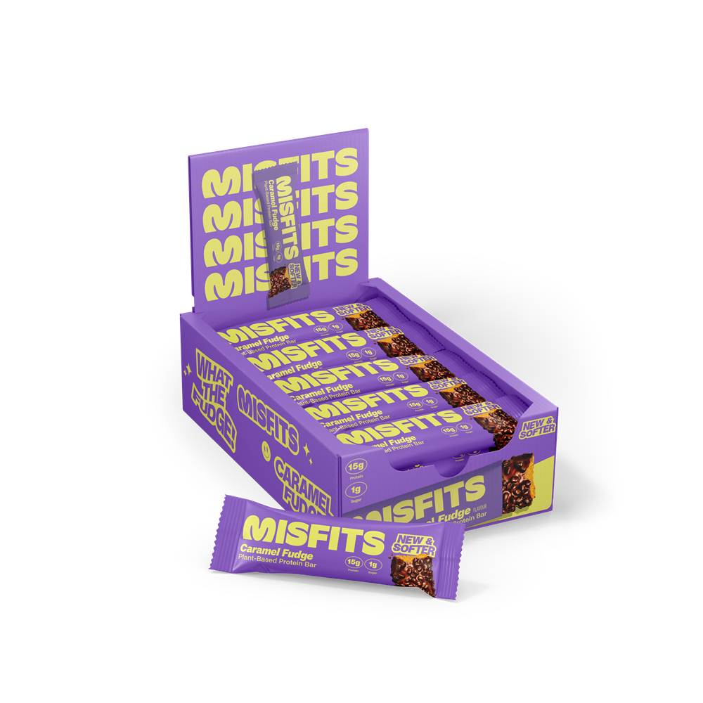 Misfits Plant-Based Caramel Fudge Protein Bar 50g