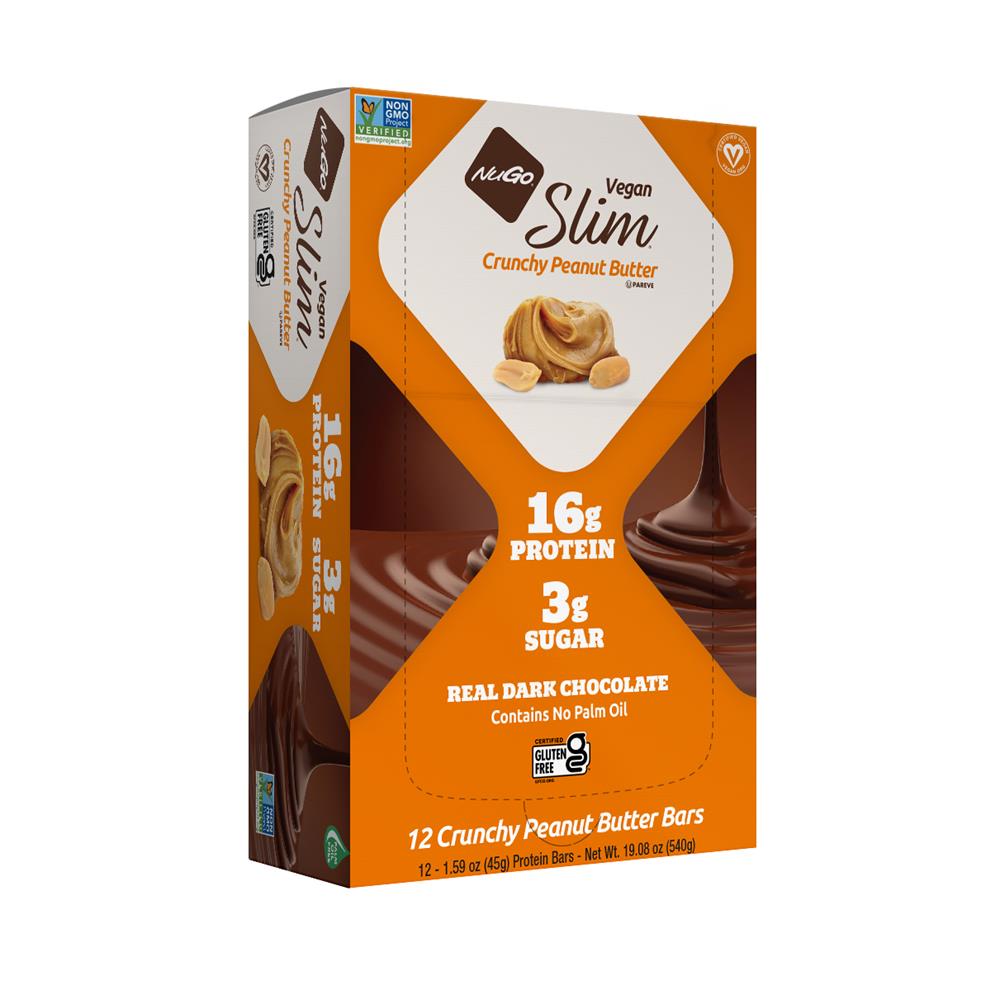 Slim Crunchy Peanut Butter Bar (Pack of 12)