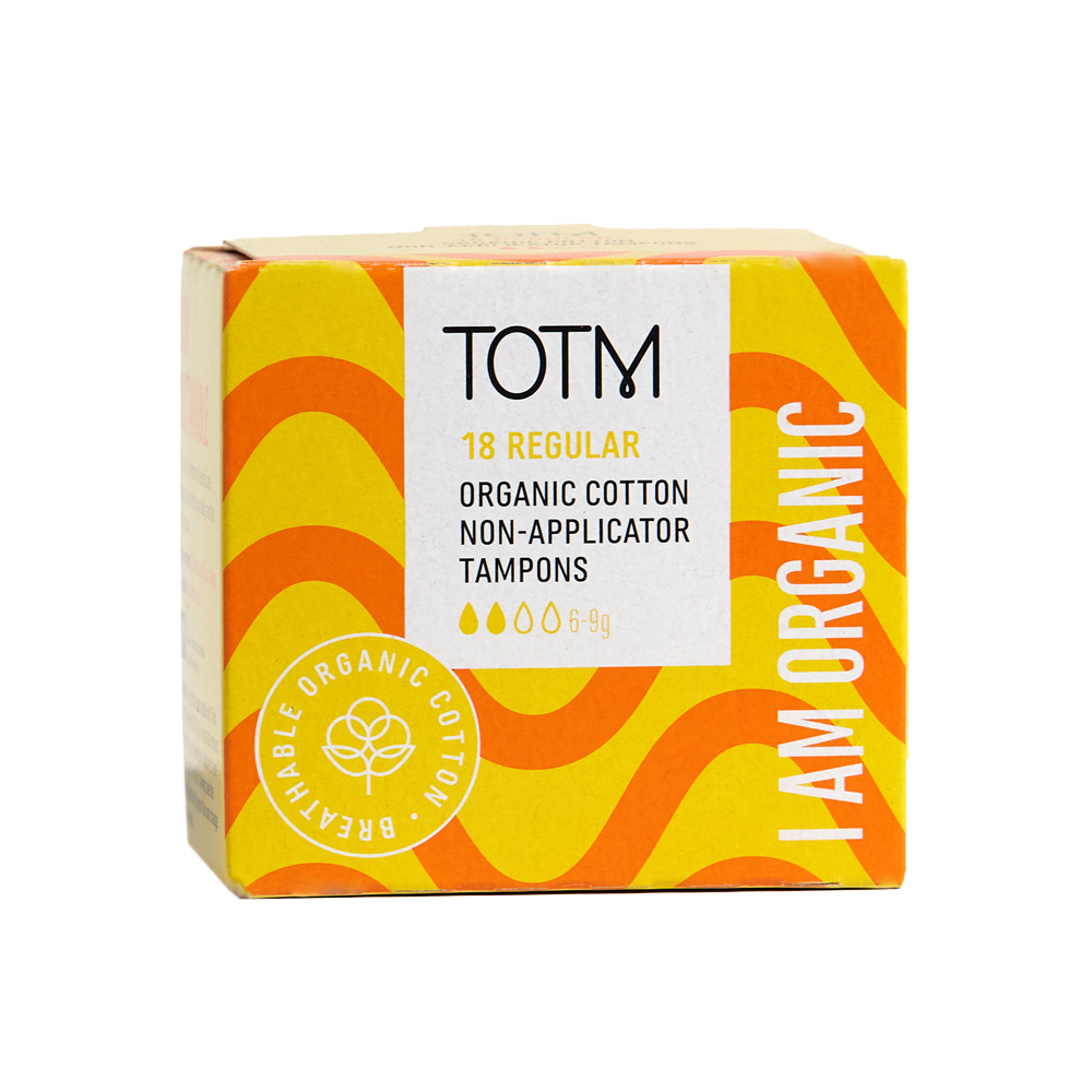 Organic Tampons - Non-App Regular 18 Per Box Case of 24